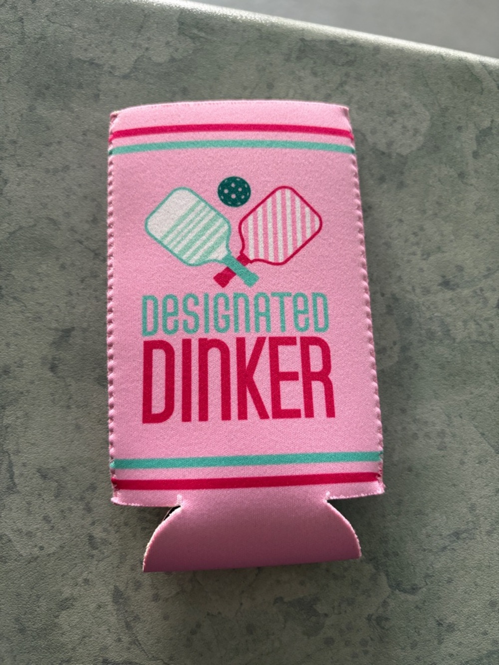 'Designated Dinker' Pickleball Koozie